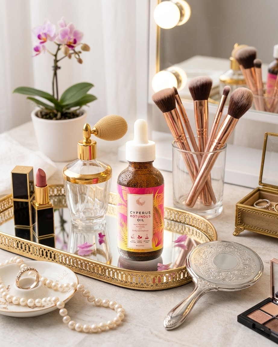 Rovenn Varilain – Pflegeserum nach der Gesichtshaarentfernung mit Cyperus Rotundus.